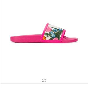 Gucci floral slides PINK